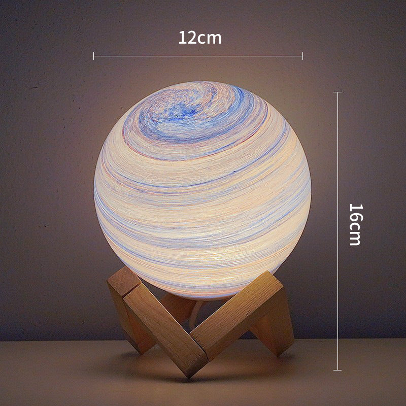 Nordic Glass Planet Table Lamp